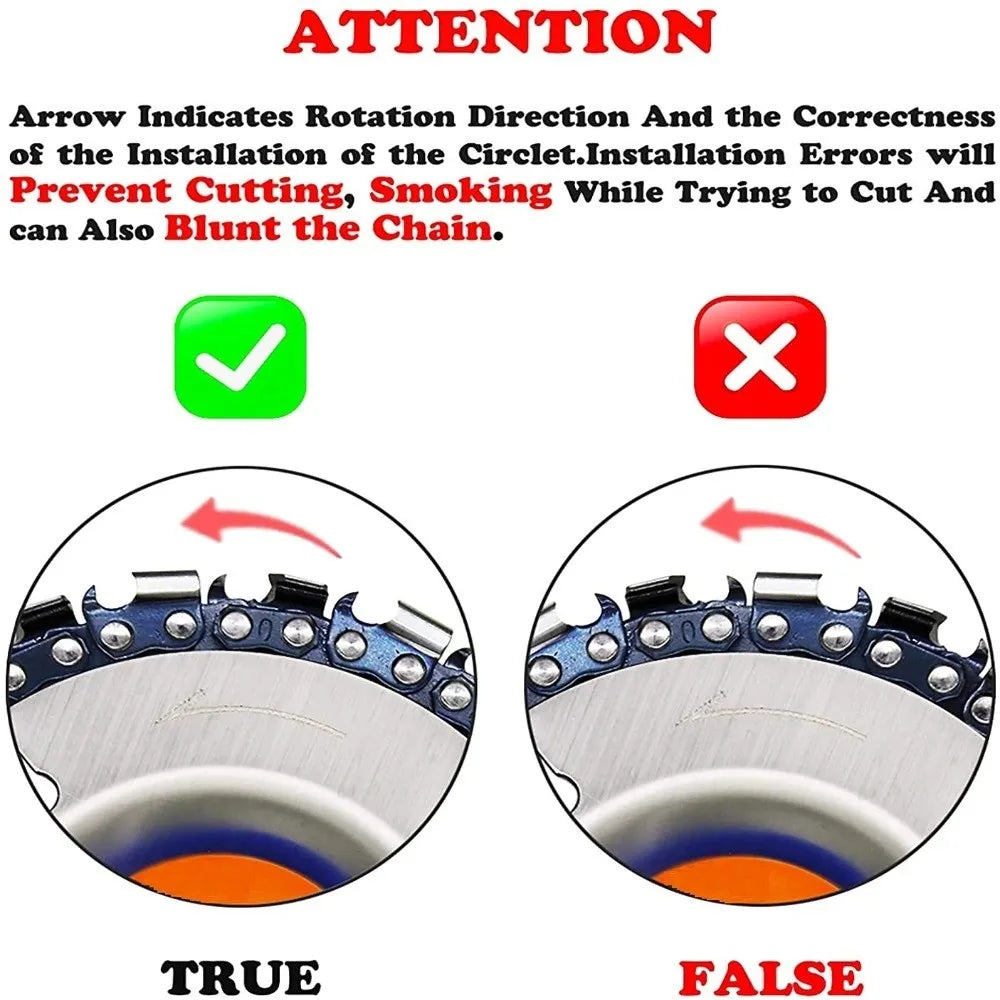 Wood Carving Disc Angle Grinder Chainsaw Blade 4.5" & 5"