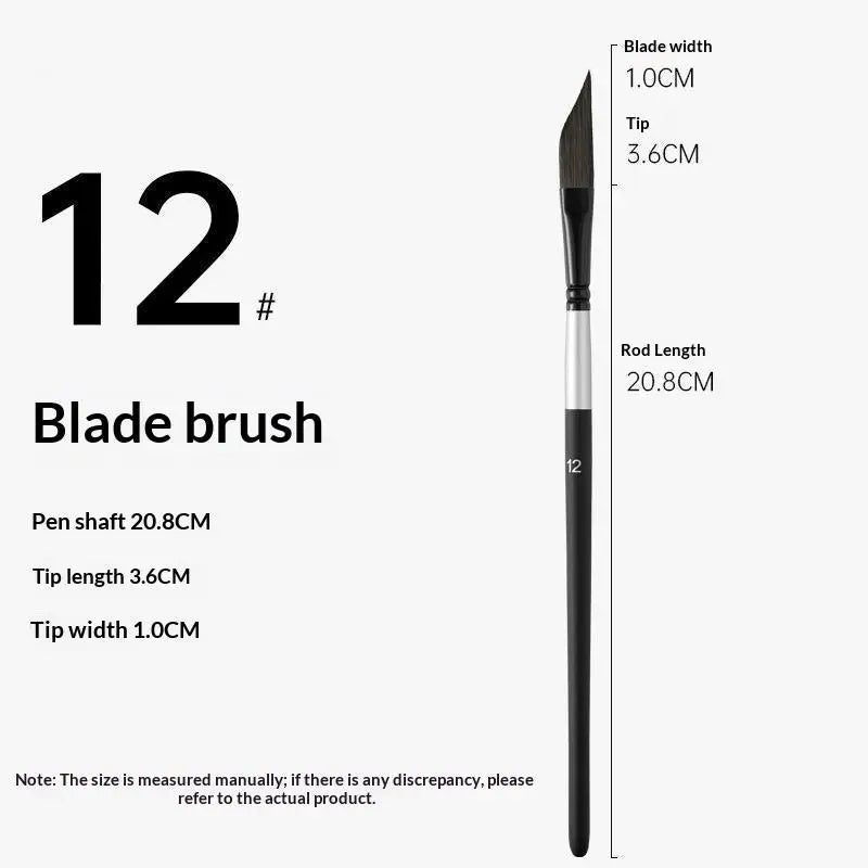 Knife-Shaped Watercolor Paint Brushes – Nylon Hair Art Set