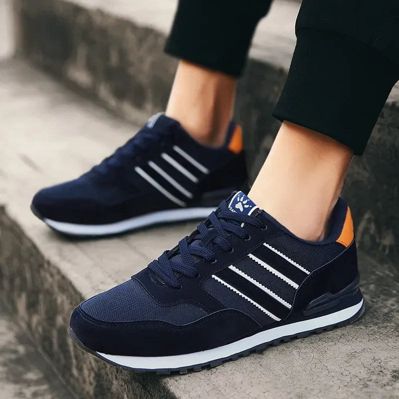 LEDP Men's Breathable Lace-Up Sneakers | Casual Walking Shoes