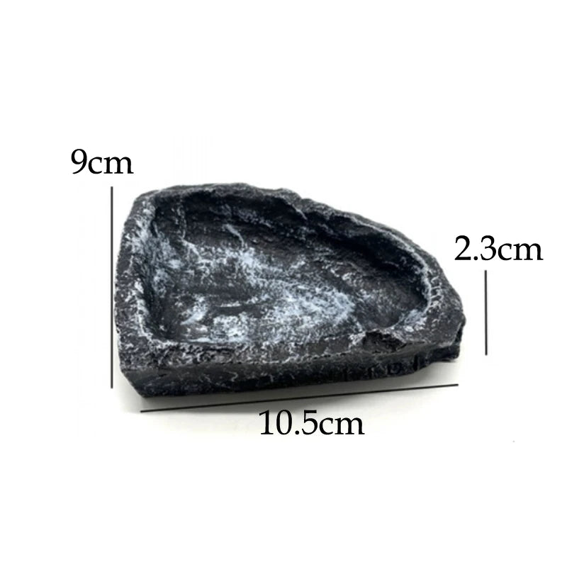 Stone Reptile Food & Water Bowl – Bearded Dragon Dish