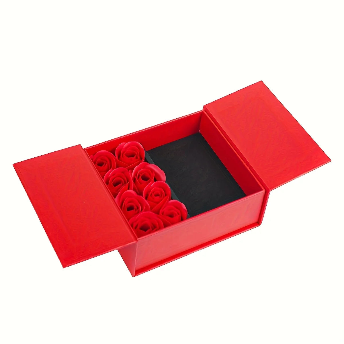 Valentine's Day Rose Flower Kraft Paper Jewelry Gift Box