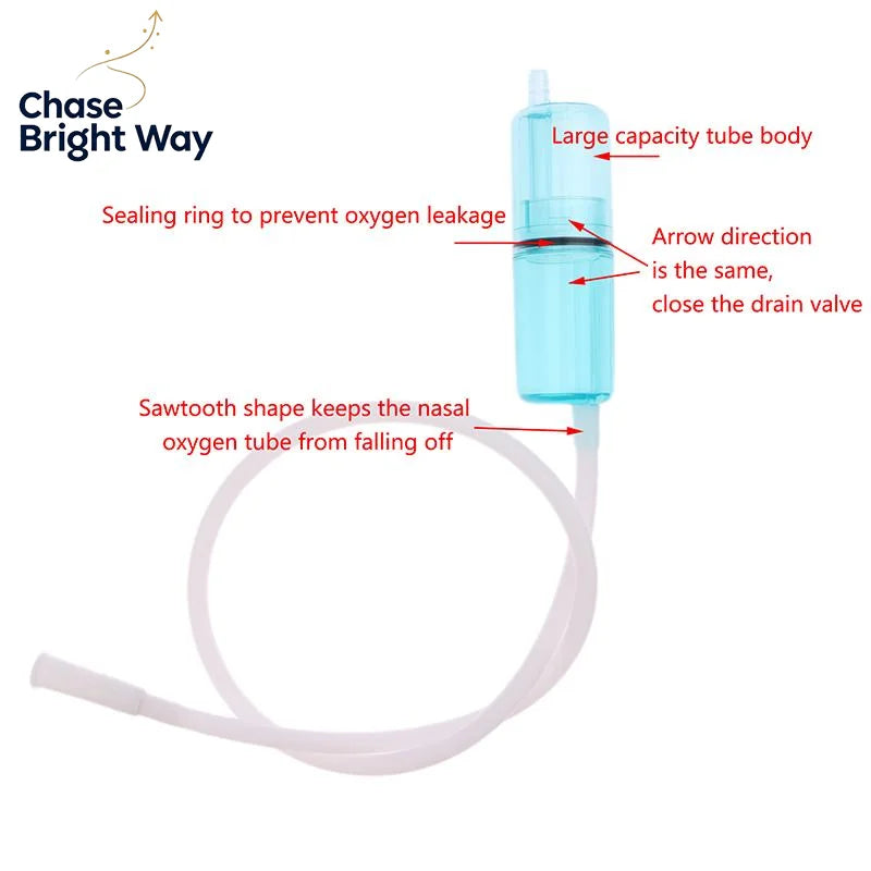 Oxygen Tubing Connector & Water Collector | Silicone Tube