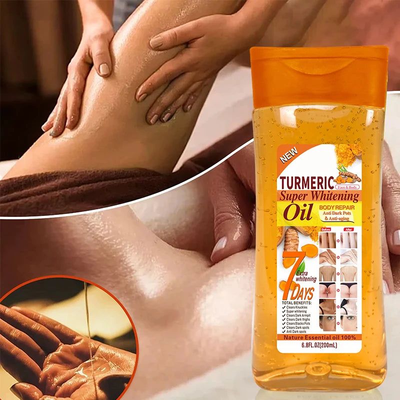 Turmeric Face & Body Oil 200ml – Hydrating Radiance Boost Oil