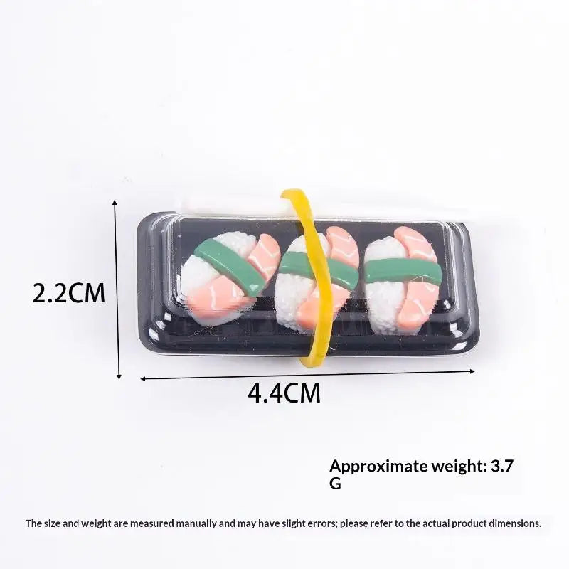 Miniature Sushi Bento Model | 1:12 Scale Dollhouse Food Prop
