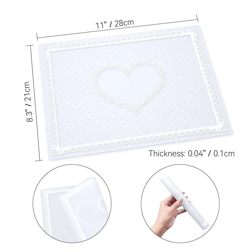 Silicone Nail Art Mat – Foldable Non-Slip Lace Hand Pillow Pad