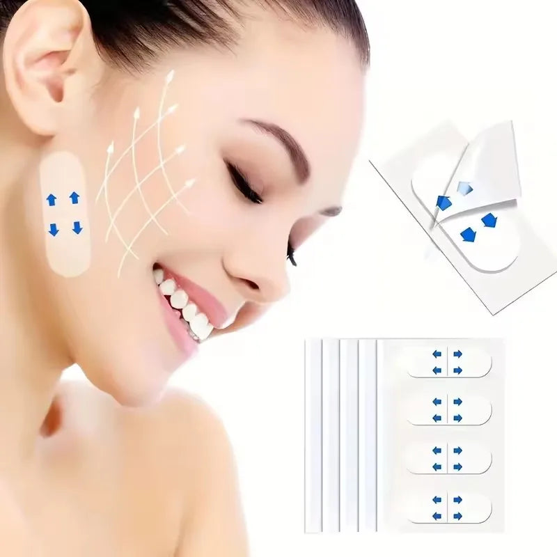 V-Shape Face Lifting Tape – Invisible Skin Tightening Stickers