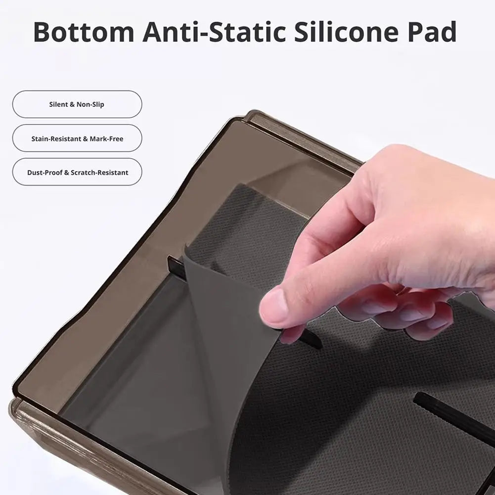 Tesla Model 3 & Y Console Silicone Mat – 2-Pack Car Organizer
