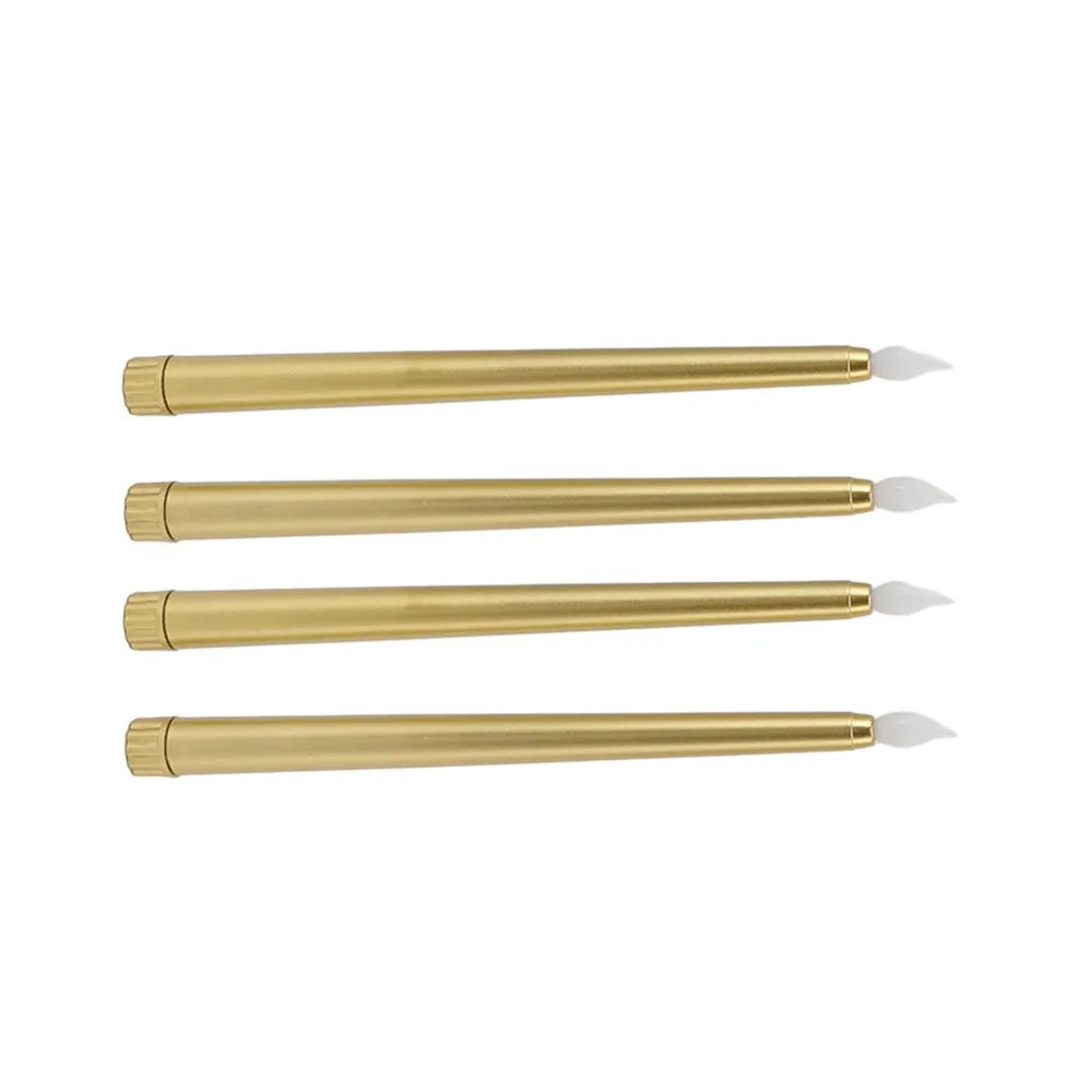 4-Pack Flameless LED Taper Candles – Warm Flickering Light
