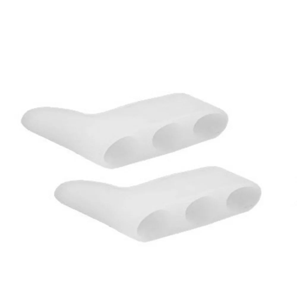 Silicone Toe Straightener Separator 2-Pack | Three-Hole Design