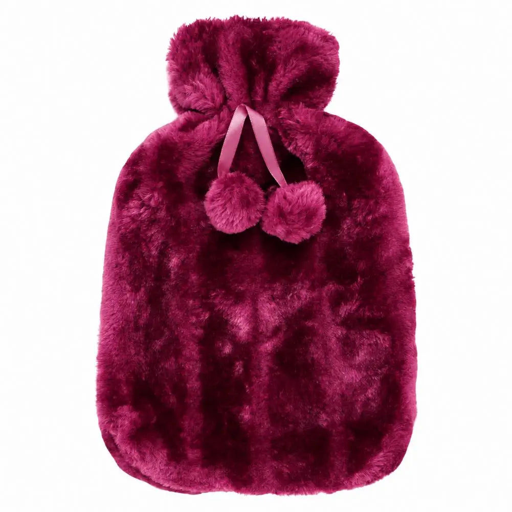 Plush Hot Water Bottle Cover – Washable 2L Bag Sleeve