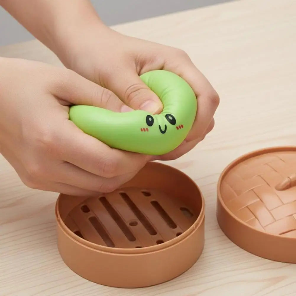 Squishy Dumpling Stress Ball – Slow Rebound Sensory Toy 10cm