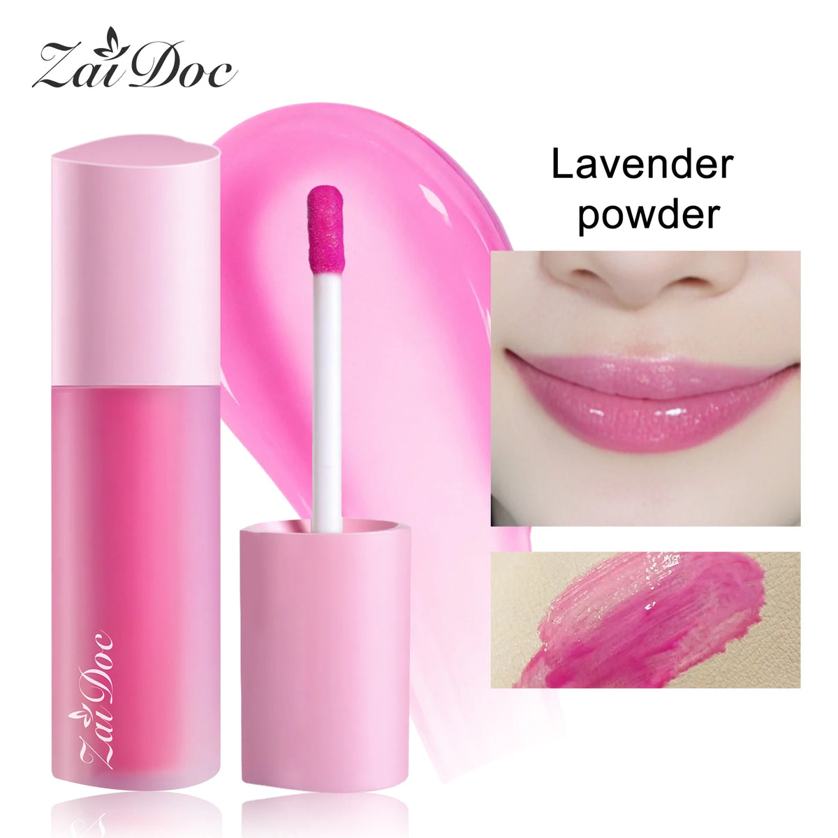 ZaiDoc Heart Lip Gloss Set – 8 Colors, Moisturizing & Shine