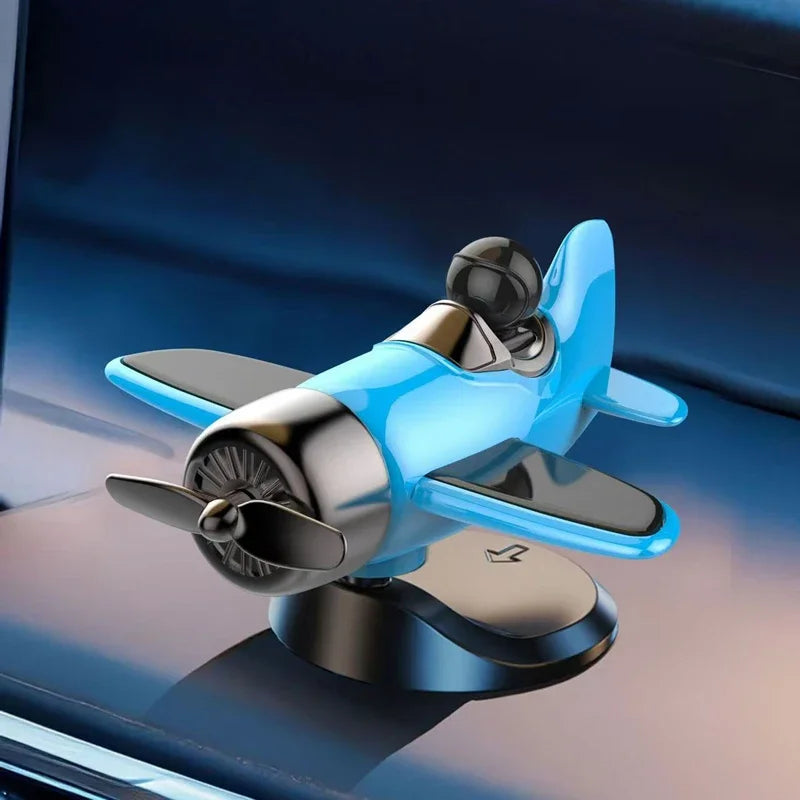 Solar Rotating Airplane Car Dashboard Ornament | 360° Spin