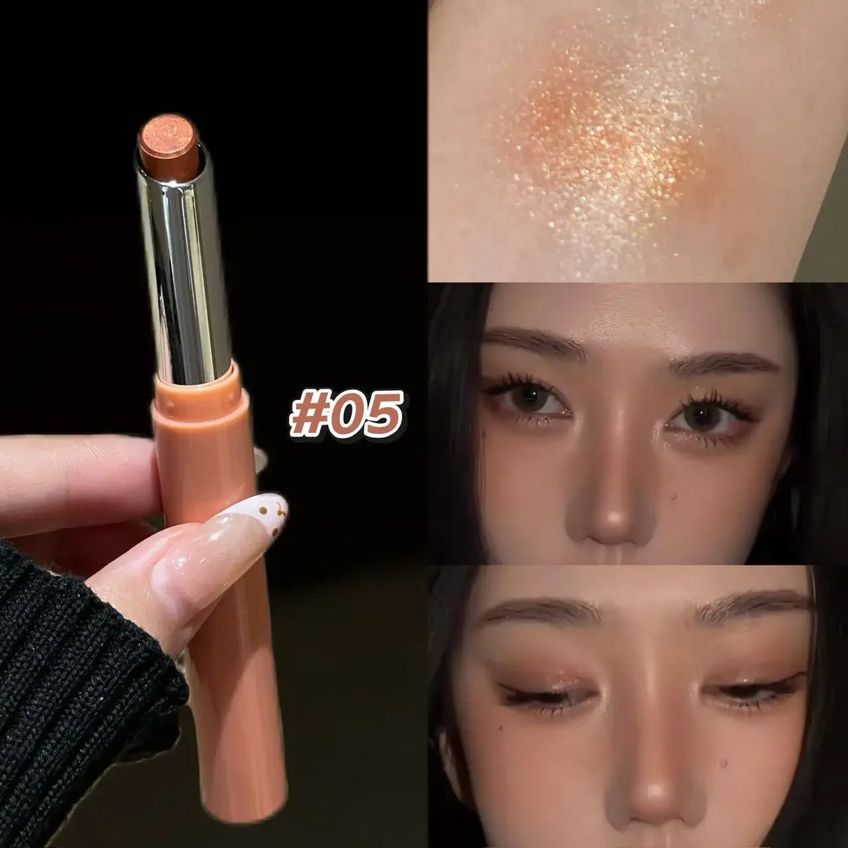 Shimmer Glitter Eyeshadow Stick – Pearlescent Highlighter Pen