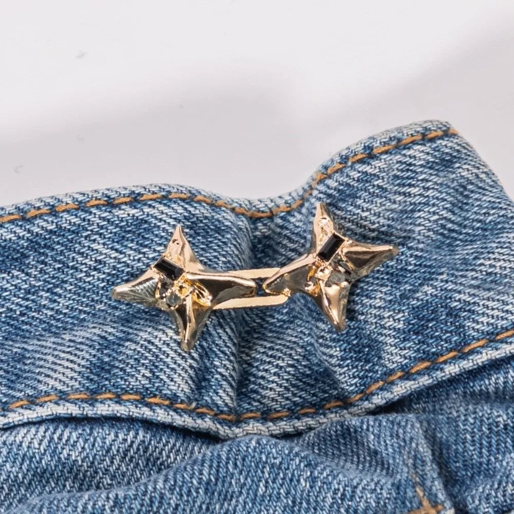 Star Adjustable Waist Buckle – Jeans Button Tightener