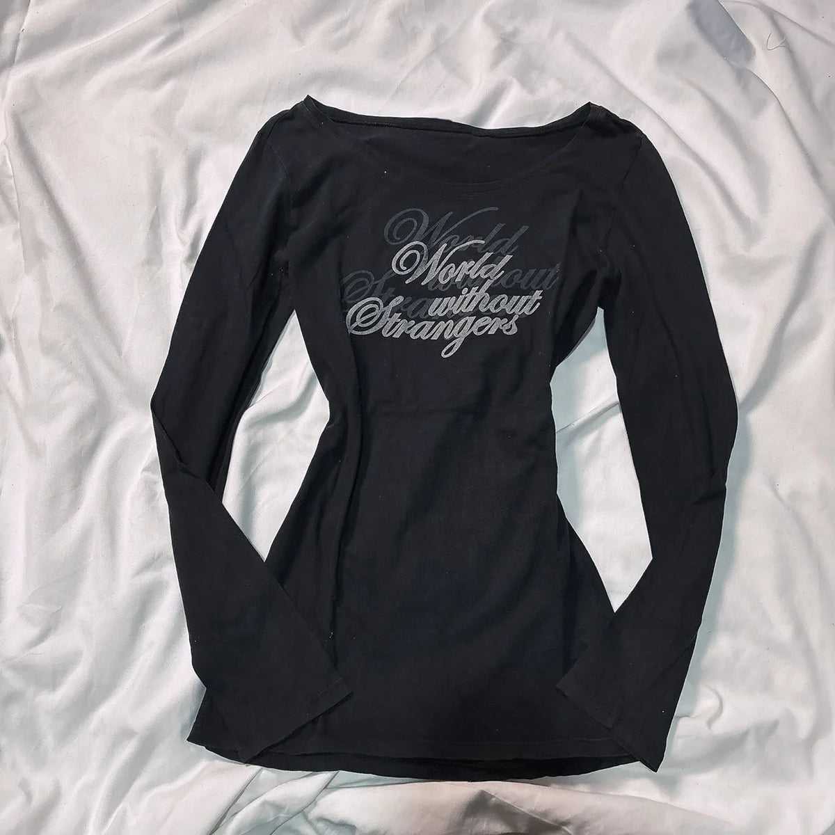 Y2K Harajuku Gothic Long Sleeve T-Shirt | Unisex Streetwear
