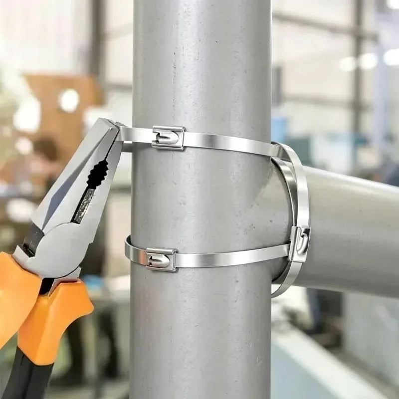 Heavy-Duty Stainless Steel Self-Locking Cable Ties | 20–60 Pack