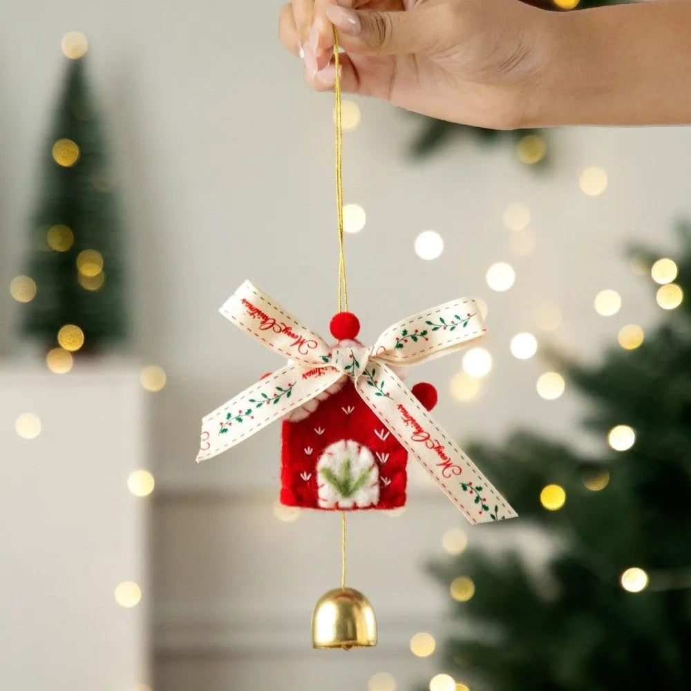 Retro Felt Christmas Ornaments – Glove, Boot & Tree Pendants