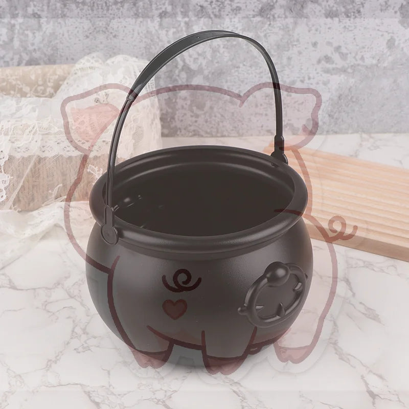 Large Wizard Cauldron Candy Holder – Halloween Table Décor