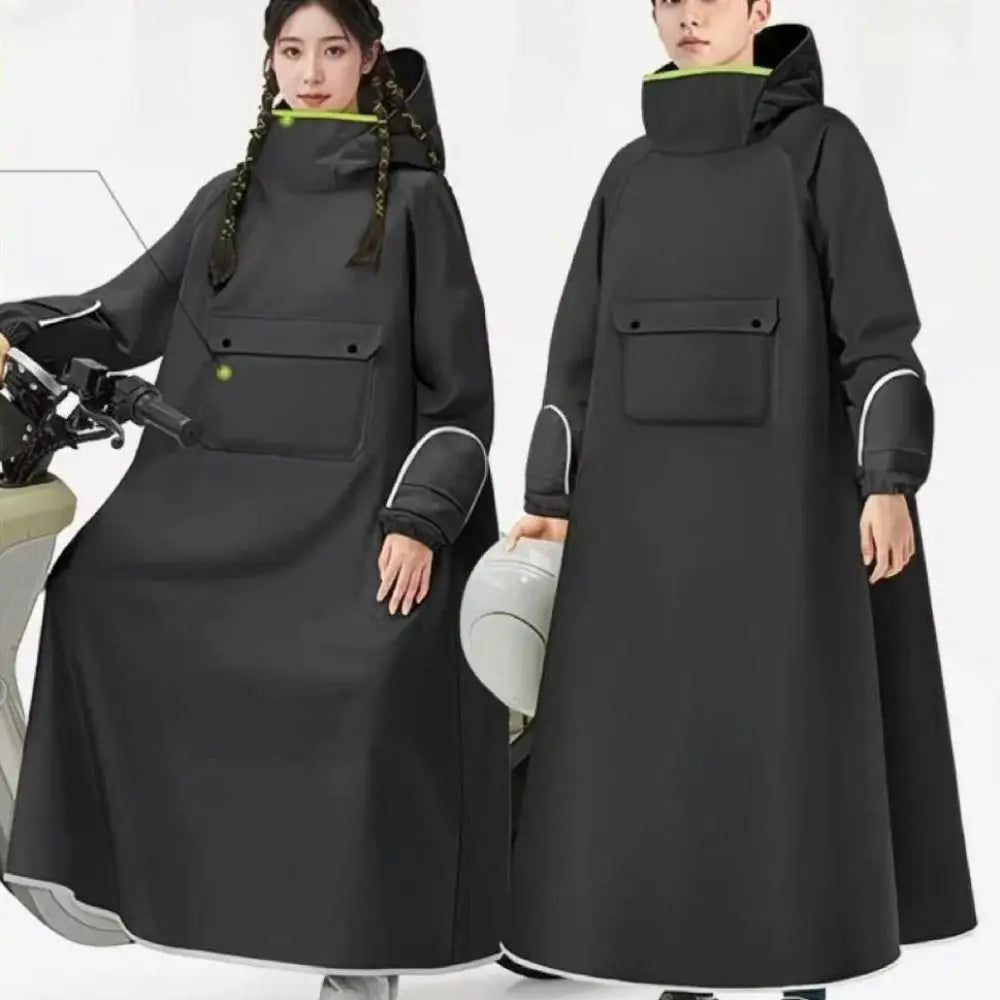 Waterproof Hooded Rain Poncho – Oxford Cloth Cycling Raincoat