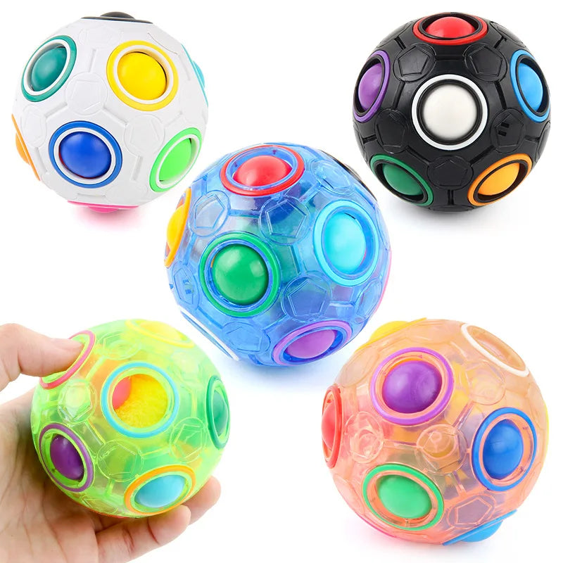 Magic Rainbow Puzzle Ball – 3D Color Matching Brain Teaser Toy