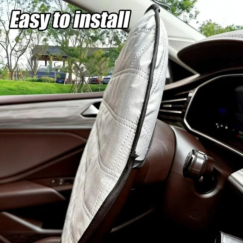 Steering Wheel Sun Shade Cover – 44cm UV Protector | SAMMY
