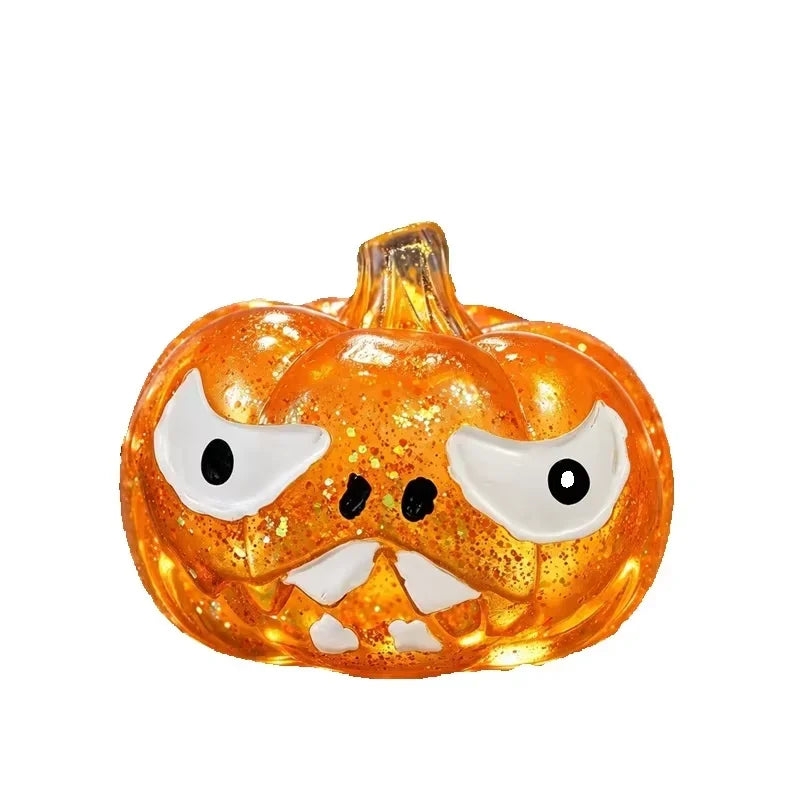 Halloween Pumpkin Skull Squeezing Toy – Sparkling Fidget Fun