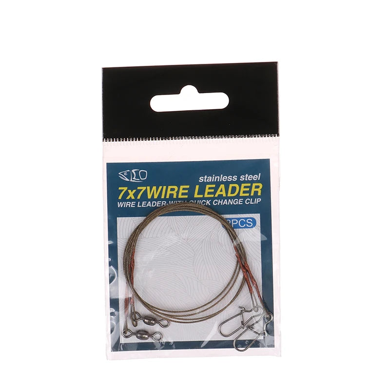 Steel Titanium Wire Fishing Leader – Anti-Bite & Anti-Tangle