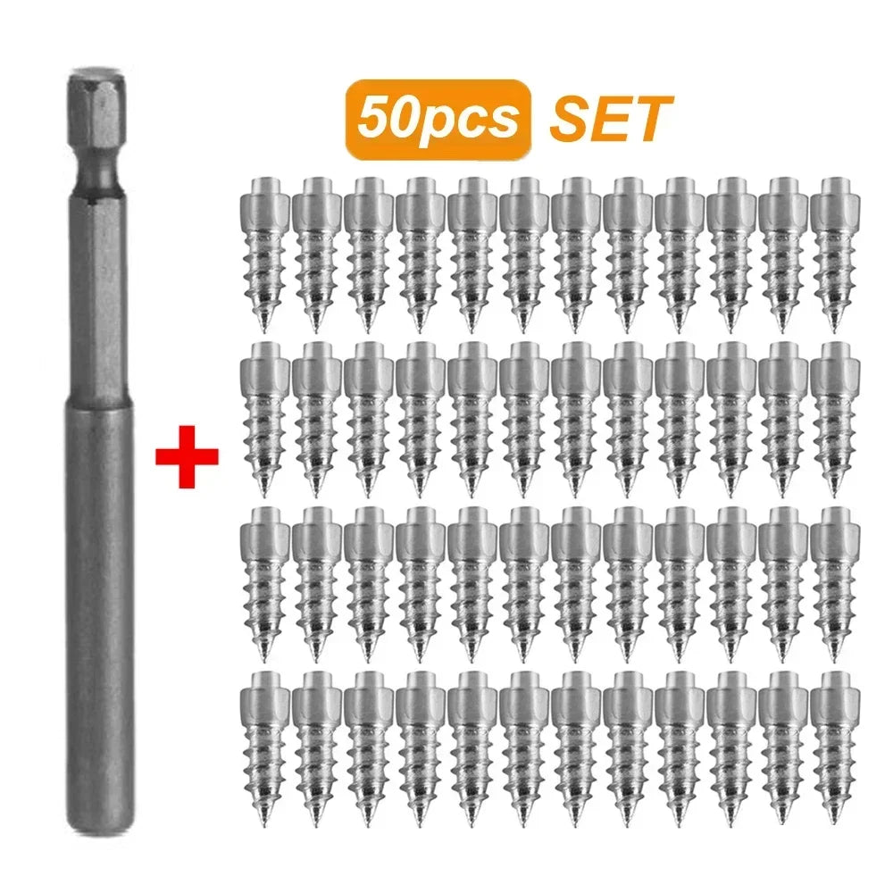 Winter Snow Spike Studs – Anti-Slip Tire & Shoe Ice Screws