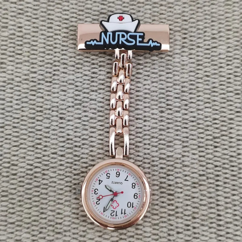 Stethoscope Pin Brooch Nurse FOB Pocket Watch | Quartz