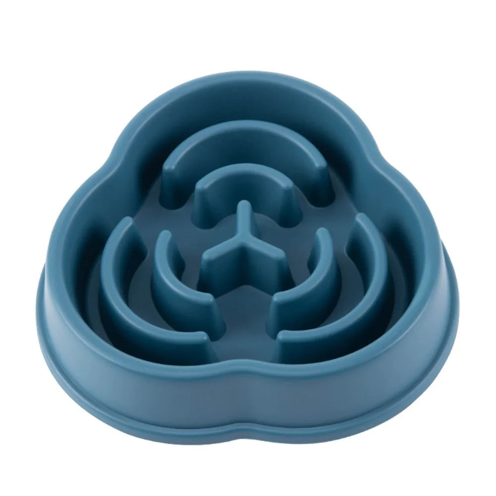Slow Feeder Dog Bowl – Food Grade PP & Non-Slip Silicone Base