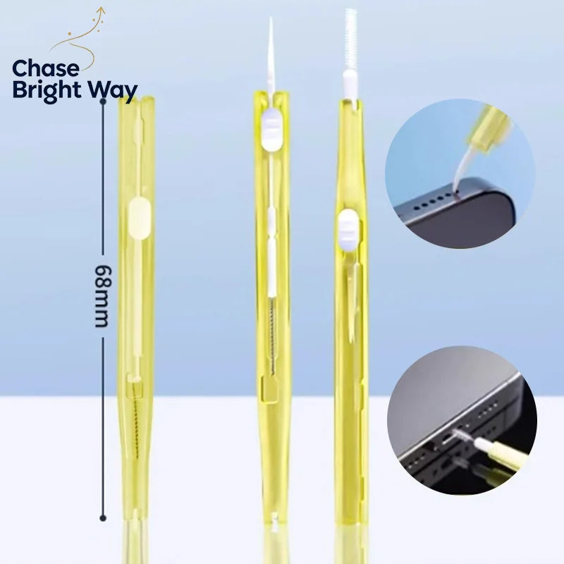 Retractable Phone Cleaning Kit – Port & Speaker Brush Set