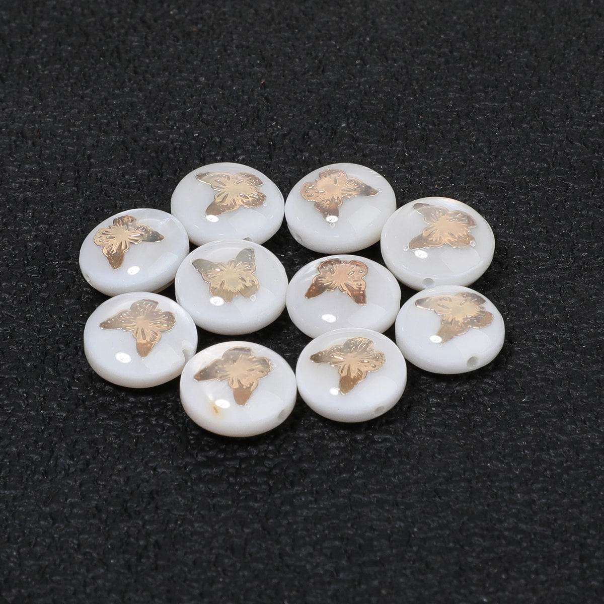Natural Shell Beads – Fish Daisy Bird Loose Spacer Beads for DIY