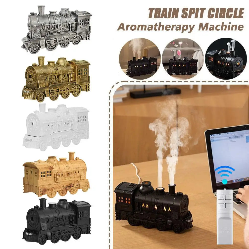 Vintage Train Humidifier & Aromatherapy Diffuser | LED Ambient