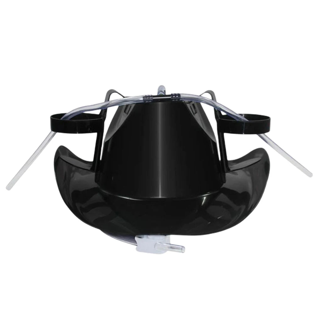 Novelty Beer Drinking Helmet Hat with Straw – Hands-Free Party