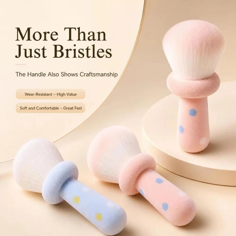 Mushroom Powder Brush – Soft Loose Powder & Blush Makeup Brush