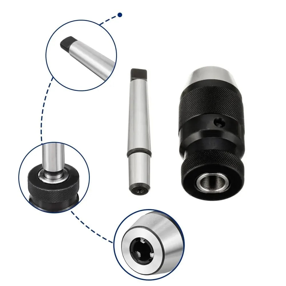 MT3 Keyless Drill Chuck JT6 Mount 1–16mm Self-Locking