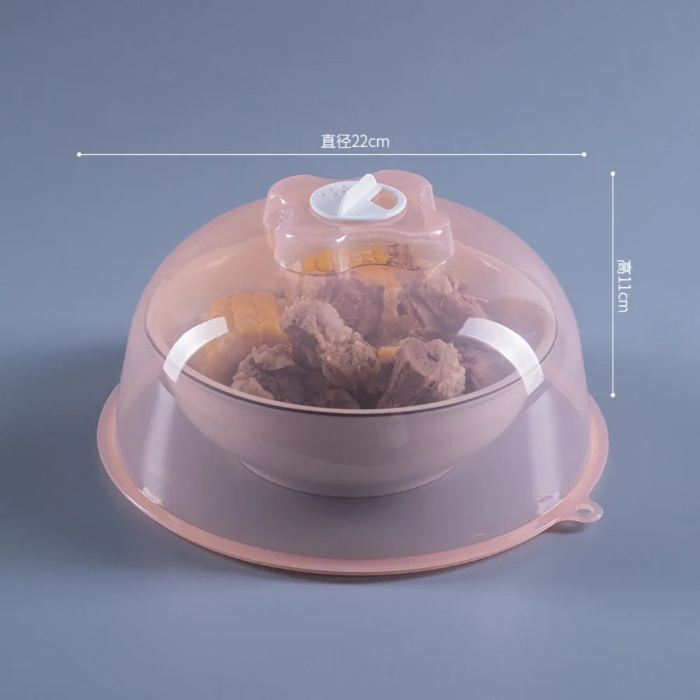 Transparent Microwave Splash Cover – BPA-Free Dome Food Lid