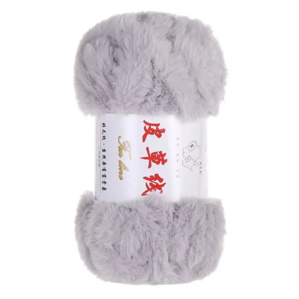 100g Faux Fur Yarn – Fluffy Chunky Anti-Pilling Knitting Yarn