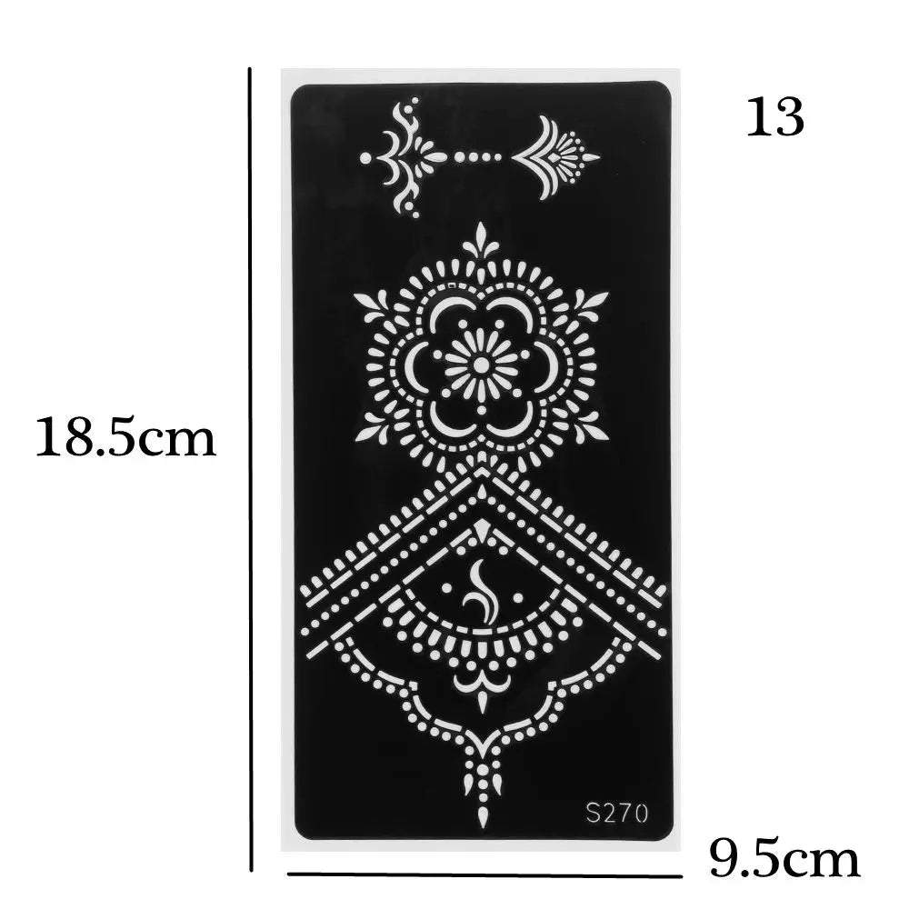 Mehndi Henna Stencil Sticker – DIY Temporary Body Art
