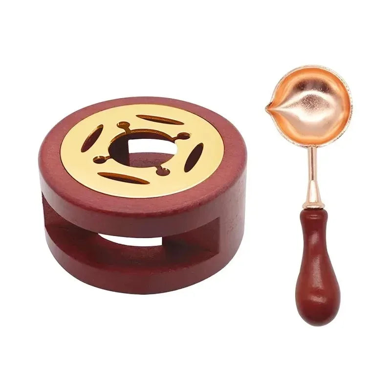 Wax Seal Melting Furnace Set – Metal Spoon & Stamp Kit