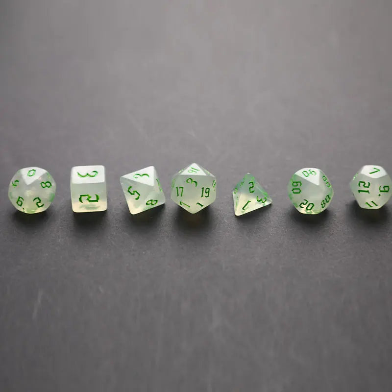 7-Piece Polyhedral Dice Set D4–D20 | DnD RPG Acrylic Dice