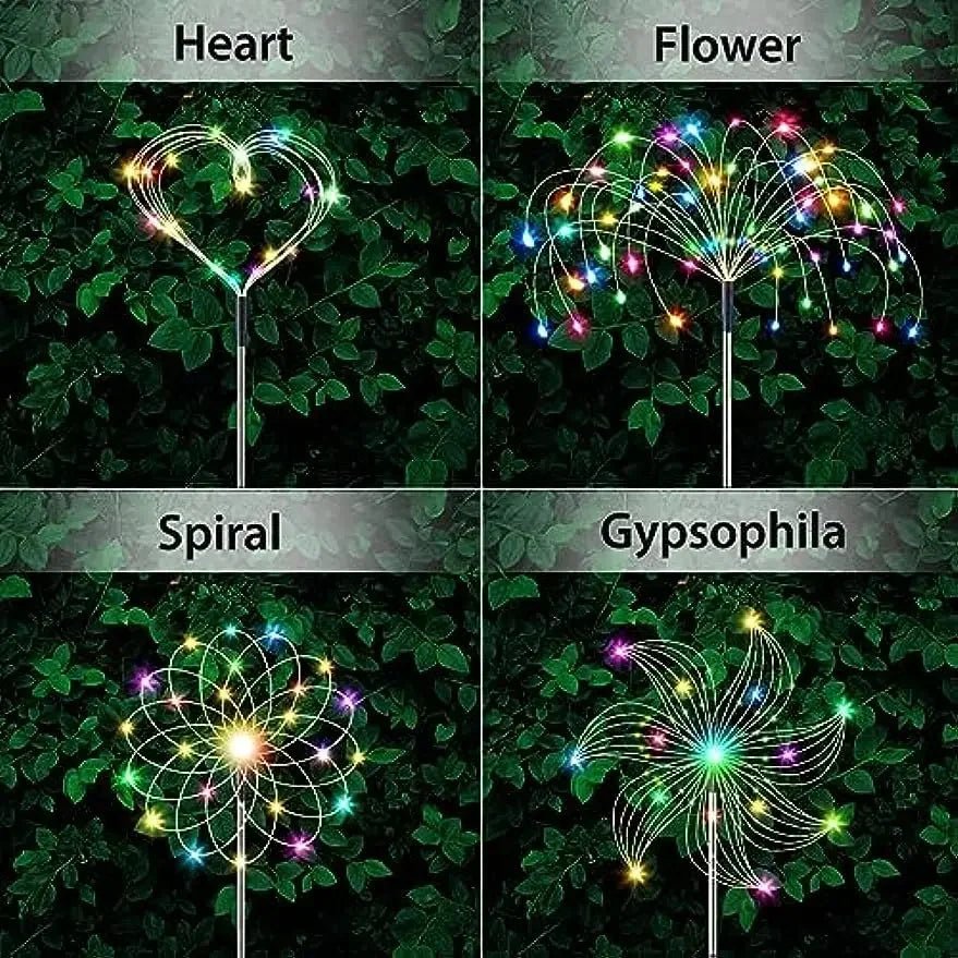 Solar Firework Fairy Lights – 200 LED, 8 Modes, IP65 Outdoor