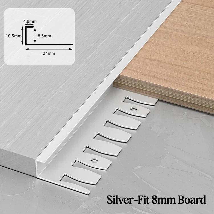 C-Shape Aluminum Stair Nosing Edge Banding Strip | Bendable