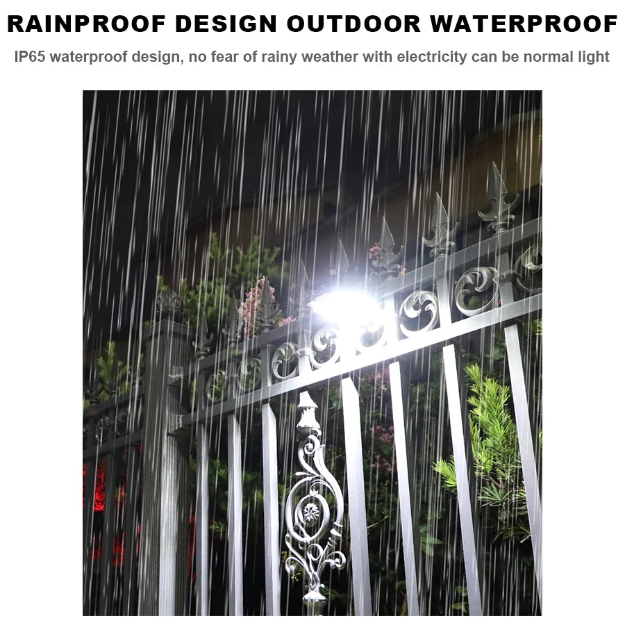 LED Solar Clip Light – Motion Sensor Outdoor Garden Lamp