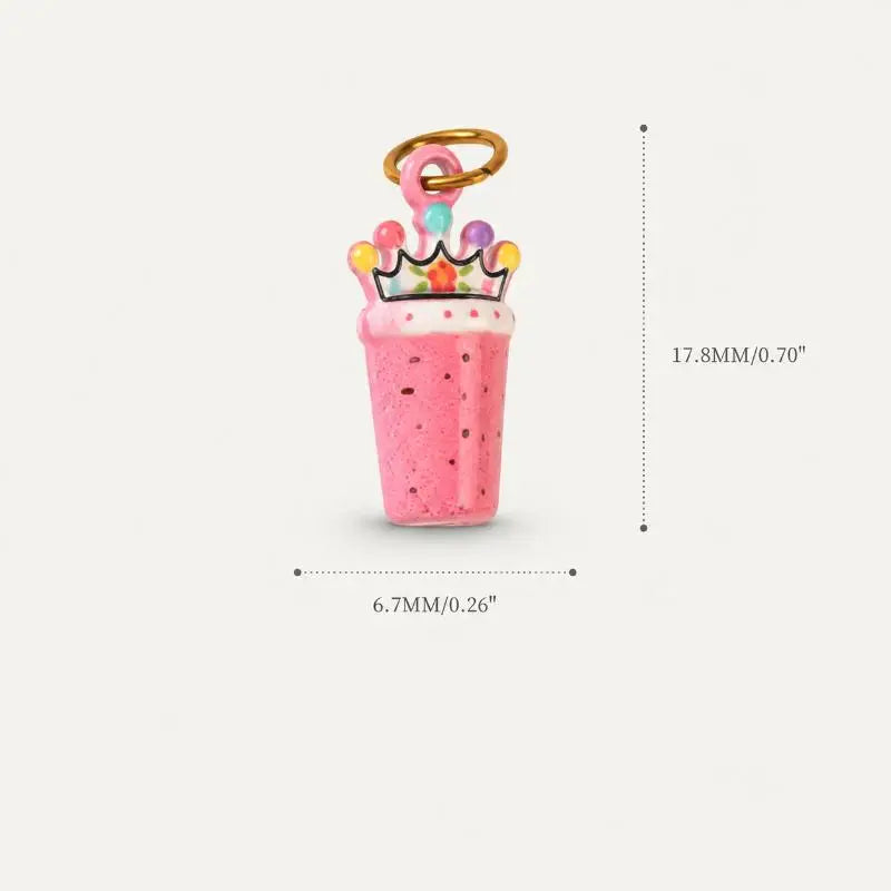 Mini Copper Food & Drink Charms for DIY Jewelry Making