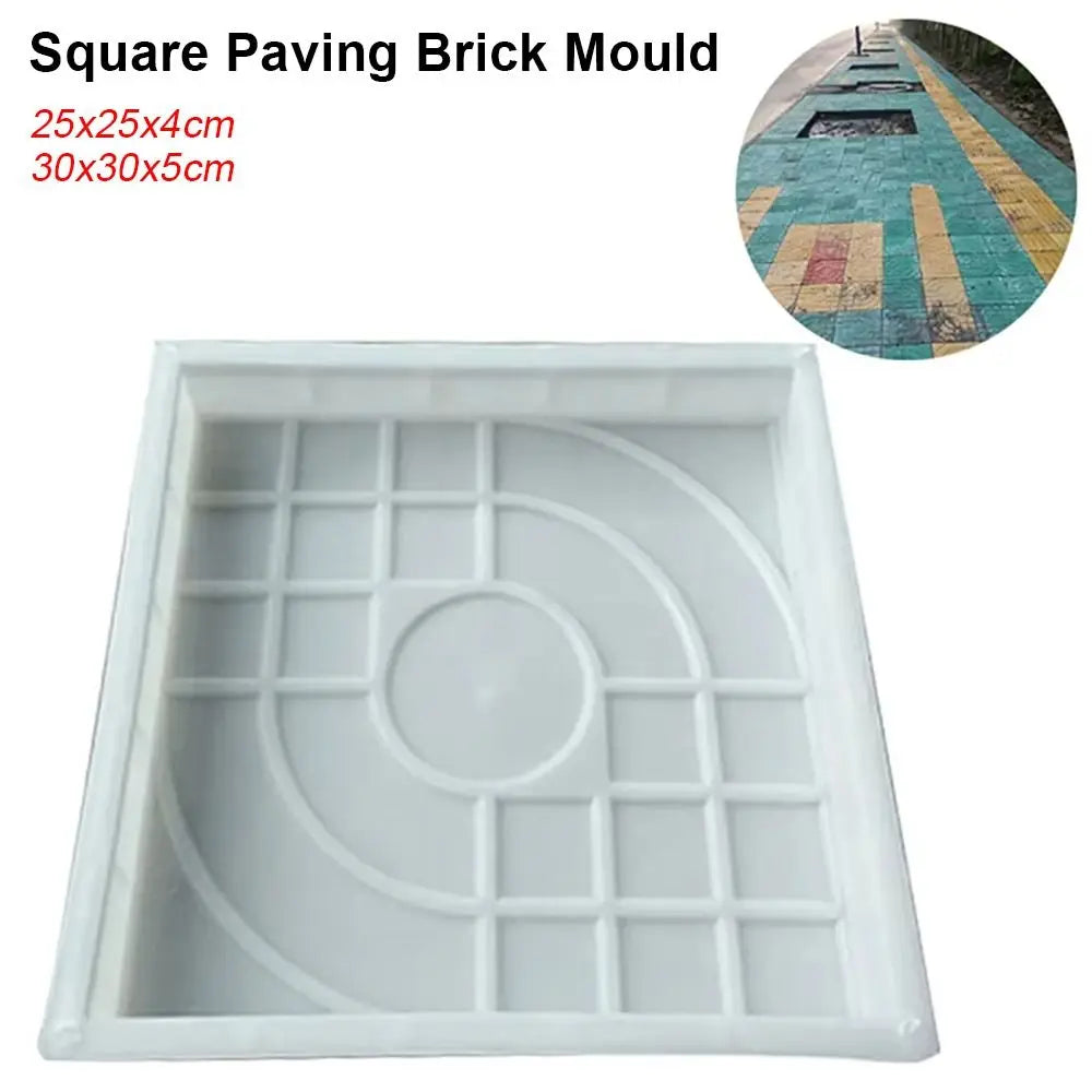 Square Concrete Path Maker Mold – Reusable Paving Brick DIY