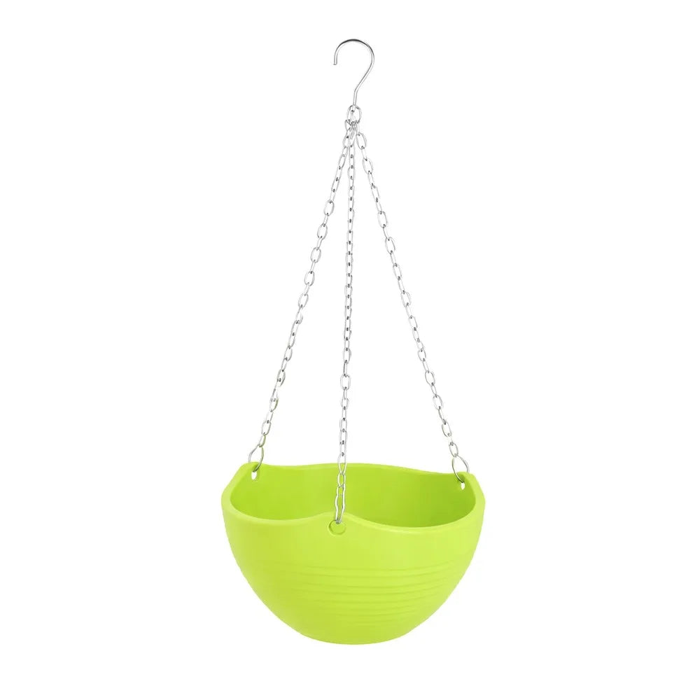Self-Watering Hanging Basket Flower Pot – 9 Colors, PP
