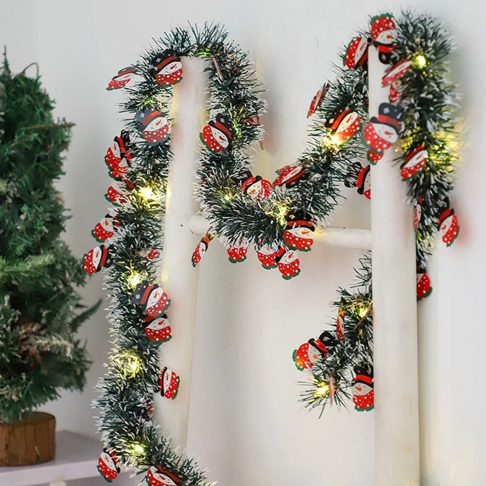 5M Christmas String Lights – Santa & Snowflake Décor Strip