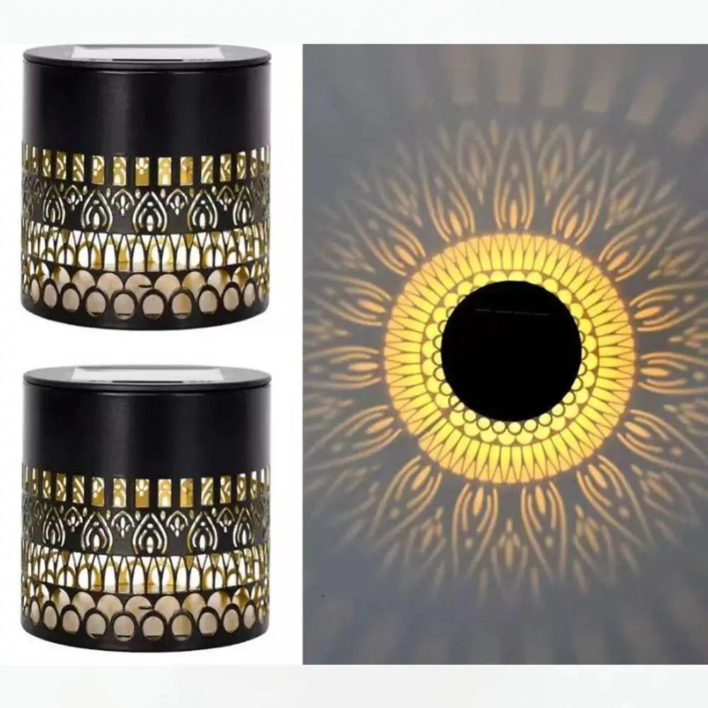 Sunflower Mandala Solar LED Wall Light – Waterproof Outdoor